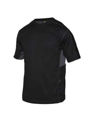 Technical T-Shirt Schwarz/ Grau