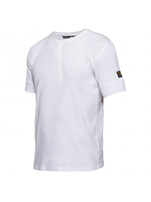 Grandad Kurzarm-Shirt Weiß