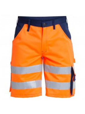 EN 20471 Shorts Orange/Marine