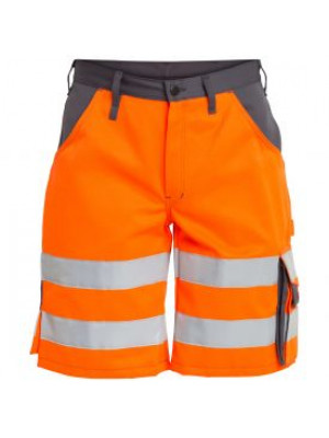 EN 20471 Shorts Orange/Grau