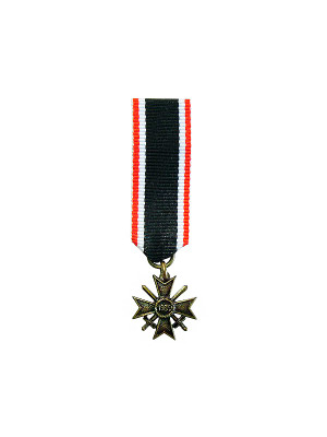 Miniaturschluppe Kriegsverdienstkreuz 2. Klasse mit Schwertern